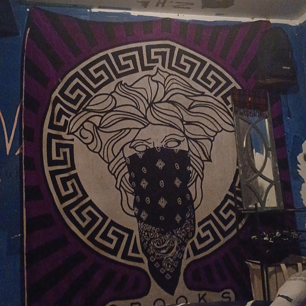 Versace/crooks n castles blanket